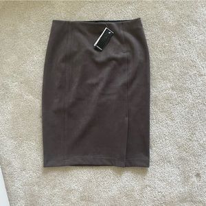 Premise Suede Skirt in Mushroom